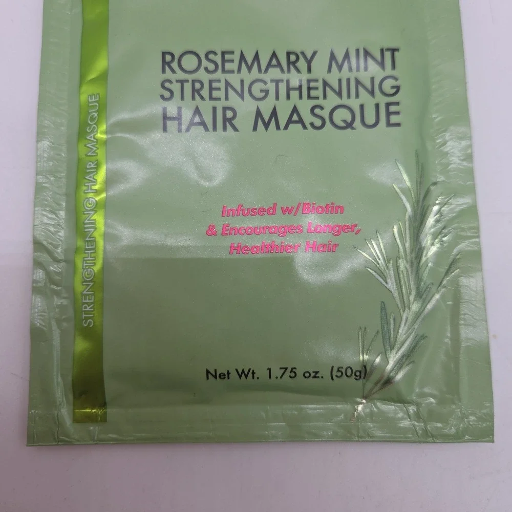 Lot Of 7 MIELLE Rosemary Mint Biotin Strengthening Hair Mask Single 1.75 oz Pack